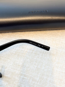 SAINT LAURENT EYEWEAR Mica Cat-eye Acetate Sunglasses / Black