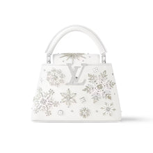 Load image into Gallery viewer, LOUIS VUITTON 2024 - LIMITED EDITION - Capucines Mini Ski Snowflake Satchel Bag
