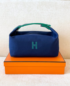 HERMÉS Bride-a-Brac PM Case / Marine Blue