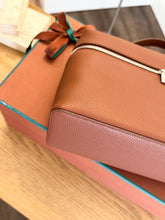 Load image into Gallery viewer, LORO PIANA Extra Pocket L27 Grained Calfskin Bag in  Kummel/Antique Silver
