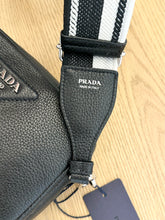 Load image into Gallery viewer, [SOLD] PRADA Logo-Plaque Small Leather Crossbody Bag in Black
