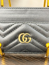Load image into Gallery viewer, [SOLD]GUCCI GG Marmont Card Case in Black
