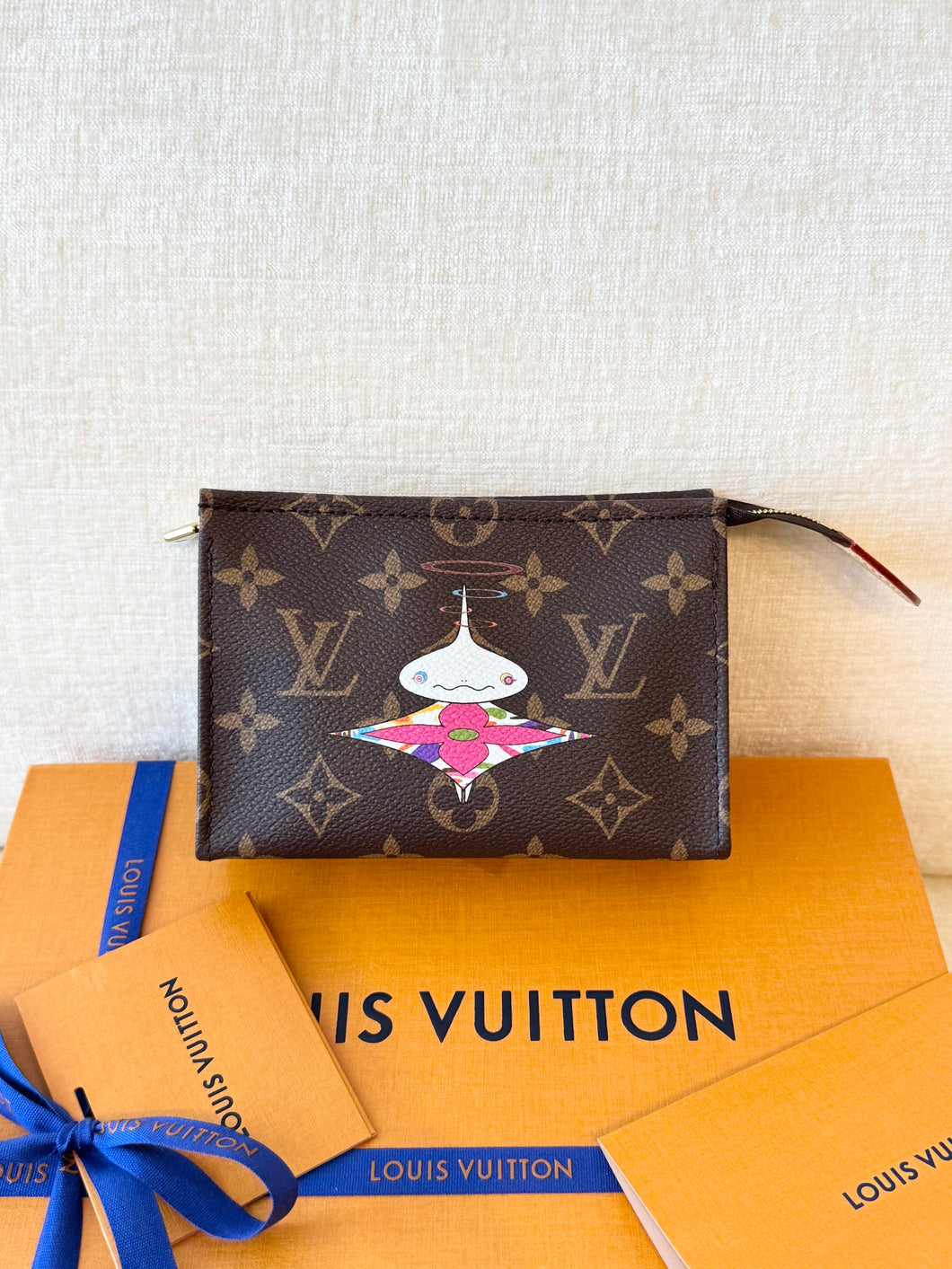 LOUIS VUITTON 2025 LV x TM Takashi Murakami Monogram Toiletry Pouch 15 - Small