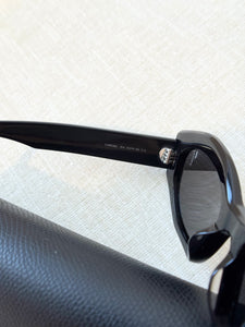 CELINE EYEWEAR Triomphe Cat-eye Acetate Sunglasses / Black