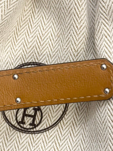 HERMES 2022 Epsom Leather Kelly 18 Belt in Gold