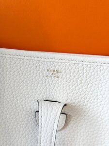✨NEW✨2025 Hermes Evelyne III 29 PM Bag - New White - Gold Hardware