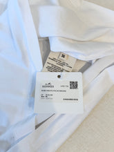 Load image into Gallery viewer, HERMES Embroidered Pocket Straight Dress in Plain Cotton Jersey / Blanc / EU36 Co
