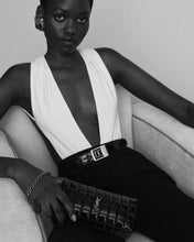 Load image into Gallery viewer, SAINT LAURENT 2024 Cassandre Matelassé Carré Pouch on Chain / Black
