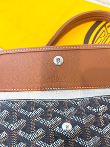 ✨CLASSIC✨2025 GOYARD Saint Louis PM Tote Bag / Black & Tan