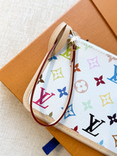 Load image into Gallery viewer, LOUIS VUITTON 2025 LV x TM Takashi Murakami Monogram Pochette Wristlet Pouch
