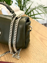 Load image into Gallery viewer, [SOLD] GUCCI GG Milano Mini Leather Top Handle Bag in Dark Olive
