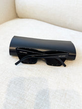Load image into Gallery viewer, SAINT LAURENT EYEWEAR Mica Cat-eye Acetate Sunglasses / Black
