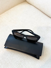 Load image into Gallery viewer, SAINT LAURENT EYEWEAR Mica Cat-eye Acetate Sunglasses / Black
