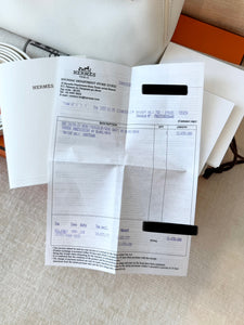 Hermès White Evercolor and Nata Swift Mini 24/24 21 / Palladium Hardware / 2022