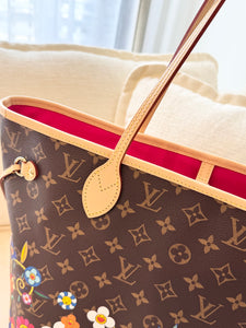 LOUIS VUITTON 2025 LV x TM Takashi Murakami Neverfull MM Monogram Tote