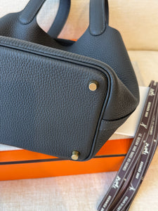 ✨NEW✨2025 Hermes Picotin 18 Clémence / Dark Bronze / Gold Hardware