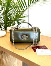 Load image into Gallery viewer, [SOLD] GUCCI GG Milano Mini Leather Top Handle Bag in Dark Olive

