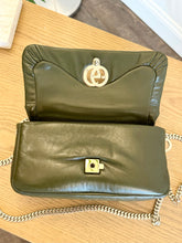 Load image into Gallery viewer, [SOLD] GUCCI GG Milano Mini Leather Top Handle Bag in Dark Olive
