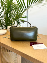 Load image into Gallery viewer, [SOLD] GUCCI GG Milano Mini Leather Top Handle Bag in Dark Olive
