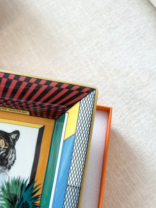 HERMES Grand Theatre Nouveau Change Tray / Fauve / Rouge / Bleu