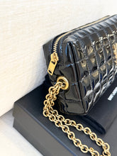 Load image into Gallery viewer, SAINT LAURENT 2024 Cassandre Matelassé Carré Pouch on Chain / Black
