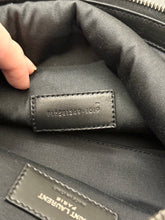 Load image into Gallery viewer, SAINT LAURENT Rive Gauche Linen Canvas Wristlet Pouch in Black
