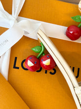 Load image into Gallery viewer, 🍒 LOUIS VUITTON LV x TM Takashi Murakami Raffia Cherry Cherie Mule / (EU) 38.5
