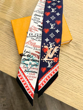 Load image into Gallery viewer, LOUIS VUITTON 2021 I LV U BB Monogram Silk Bandeau in Navy
