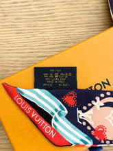 Load image into Gallery viewer, LOUIS VUITTON 2021 I LV U BB Monogram Silk Bandeau in Navy
