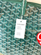 Load image into Gallery viewer, 💚 NEW! 2025 GOYARD Saint Louis GM Canvas Leather Tote Bag / Green
