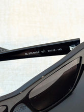 Load image into Gallery viewer, SAINT LAURENT EYEWEAR Mica Cat-eye Acetate Sunglasses / Black
