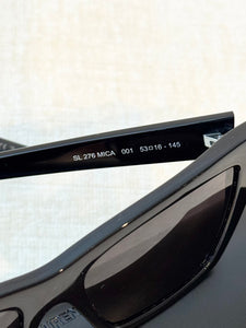 SAINT LAURENT EYEWEAR Mica Cat-eye Acetate Sunglasses / Black