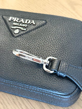 Load image into Gallery viewer, [SOLD] PRADA Logo-Plaque Small Leather Crossbody Bag in Black
