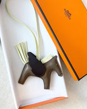 Load image into Gallery viewer, HERMES 2023 Rodeo Pegase PM Charm in Etoupe/Jaune Milton/Rouge Sellier
