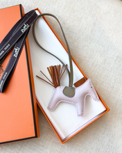 Load image into Gallery viewer, ✨NEW✨2024 Hermes Rodeo PM Charm Mauve Pale / Pain Depice / Beige Marfa
