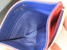 Load image into Gallery viewer, [SOLD] CHANEL 2019 Caviar Quilted Leather Filigree Card Holder In White/Blue/Red
