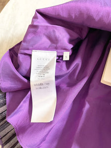 GUCCI Children’s Silk Pleated Skirt in Shine Purple (5 years)